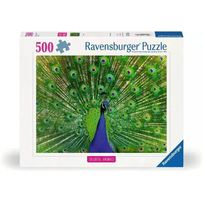 Peacock 500 Piece Jigsaw Puzzle Ravensburger - for just $19.99! 