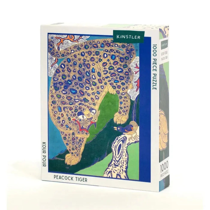 Peacock Tiger by Kour Pour 1000 Piece Jigsaw Puzzle Kinstler - for just $24.99! 