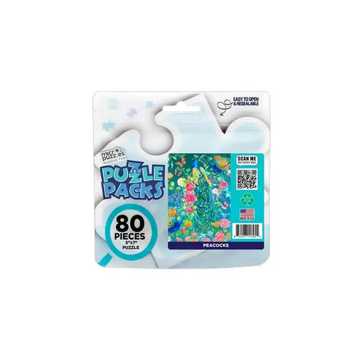 Peacocks 80 Piece Mini Jigsaw Puzzle Micro Puzzles - for just $9.99! 