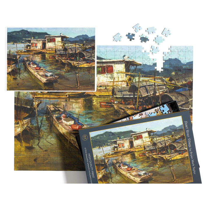Pearl River Village 500 Piece Premium Jigsaw Puzzle Art & Fable - for just $27.99! 