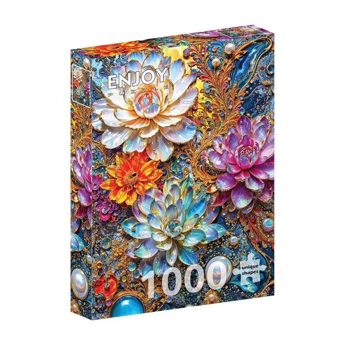 Pearlescent Waterlilies 1000 Piece Jigsaw Puzzle Enjoy - for just $24.99! 