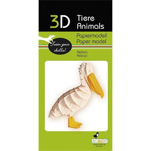 Pelican 3D Cardboard Model Kit Fridolin - for just $7.99! 