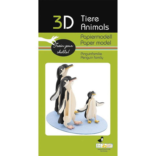 Penguin Family 3D Cardboard Model Kit Fridolin - for just $11.99! 