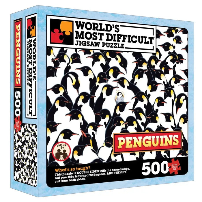 Penguins 500 Piece Double-Sided Jigsaw Puzzle TDC - for just $19.99! 