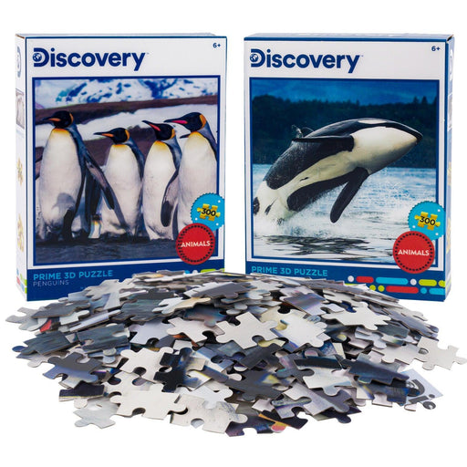 Penguins & Orca Set of 2 300 Piece Lenticular Jigsaw Puzzles Prime 3D - for just $10.99! 