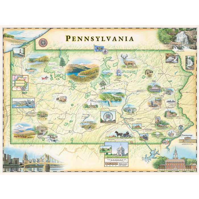 Pennsylvania 1000 Piece Jigsaw Puzzle Xplorer Maps - for just $24.99! 