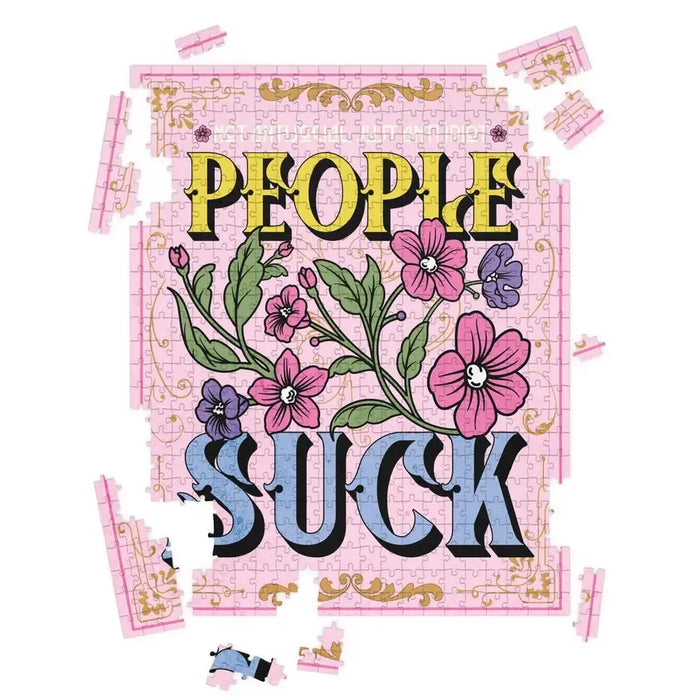 People Suck 500 Piece Jigsaw Puzzle Fun Club - for just $24.99! 
