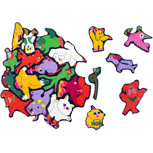 Pet Party 50 Shaped Piece Cluster Jigsaw Puzzle Laurence King - for just $17.99! 