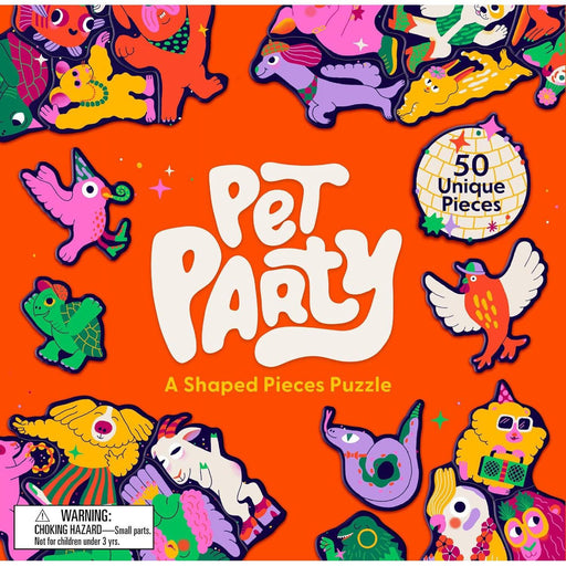 Pet Party 50 Shaped Piece Cluster Jigsaw Puzzle Laurence King - for just $17.99! 