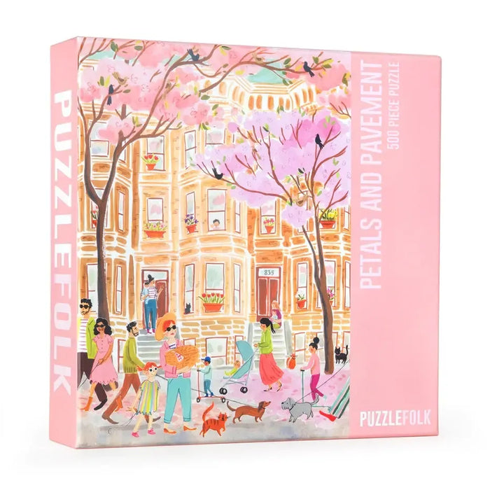 Petals & Pavement 500 Piece Jigsaw Puzzle PuzzleFolk - for just $25.99! 