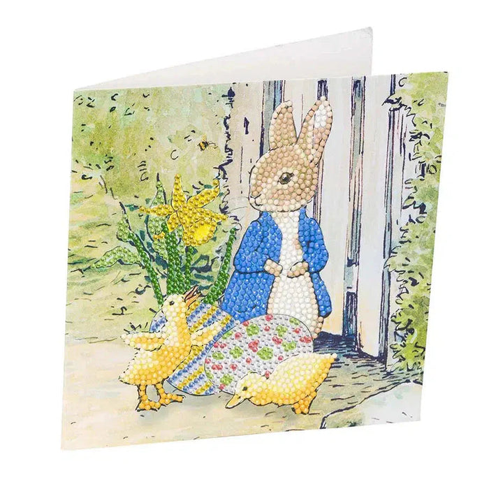 Peter Rabbit & Chicks Crystal Art Card Kit Craft Buddy - for just $7.99! 