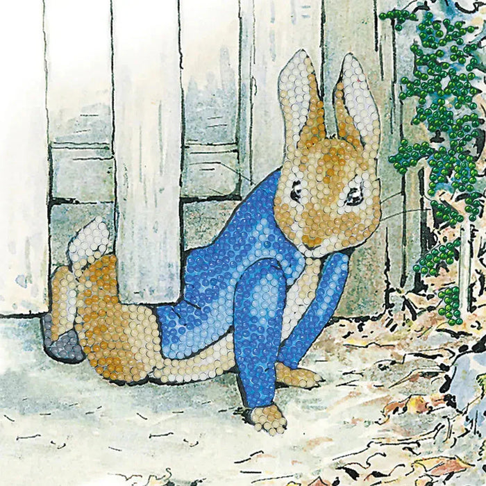 Peter Rabbit Under the Gate Crystal Art Card Kit Craft Buddy - for just $7.99! 