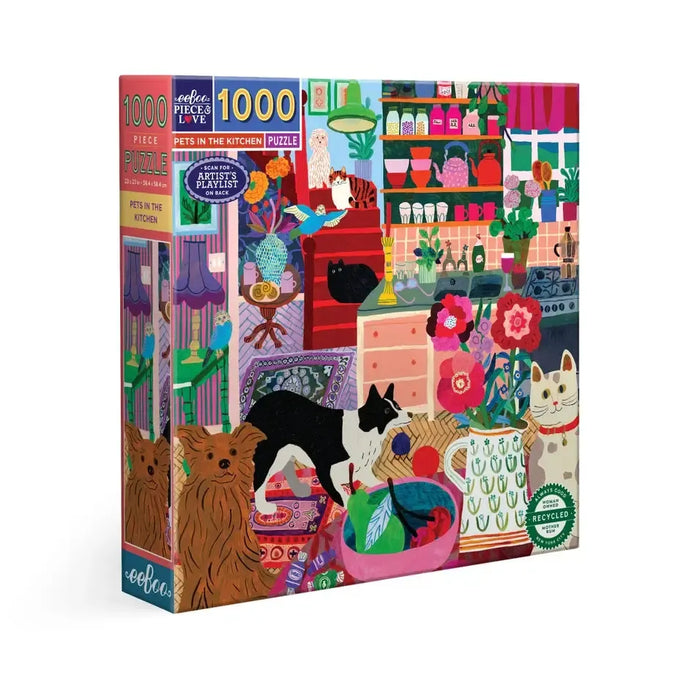 Pets in the Kitchen 1000 Piece Jigsaw Puzzle eeBoo - for just $26.99! 