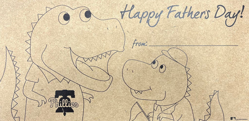 Philadelphia Phillies Father's Day Coloring 6" x 12" Wood Sign - for just $12.99! 