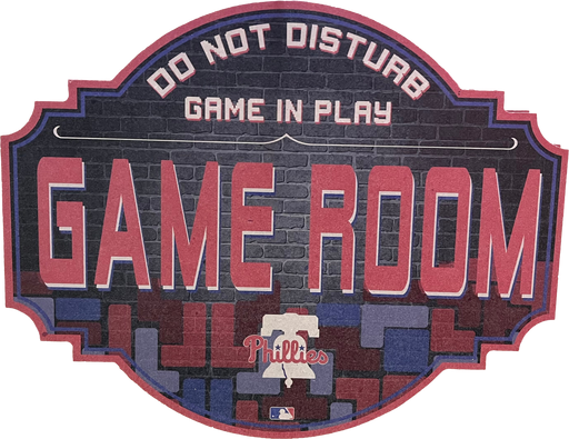 Philadelphia Phillies 12" Game Room Wood Sign - for just $14.99! 
