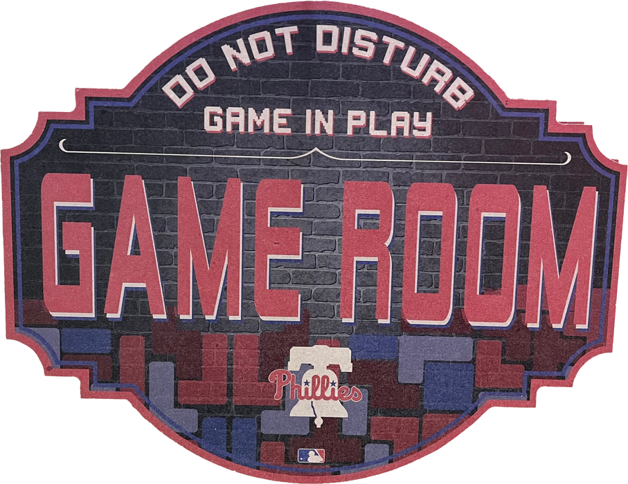 Philadelphia Phillies 12" Game Room Wood Sign - for just $14.99! 