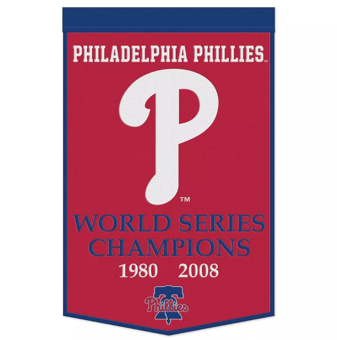 Philadelphia Phillies 24" x 38" Primary Wool Banner - for just $79.99! 