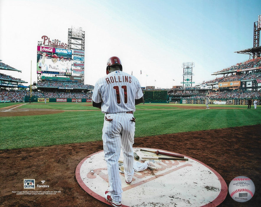 Jimmy Rollins Waits On Deck Philadelphia Phillies 8" x 10" Baseball Photo - for just $9.99! 