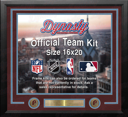 Philadelphia Phillies Throwback Custom MLB Baseball 16x20 Picture Frame Kit (Multiple Colors) - for just $49.99! 