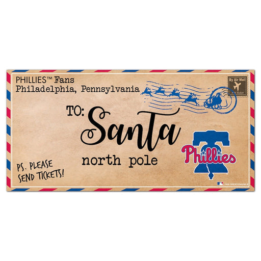 Philadelphia Phillies 6'' x 12'' Letter to Santa Sign - for just $12.99! 