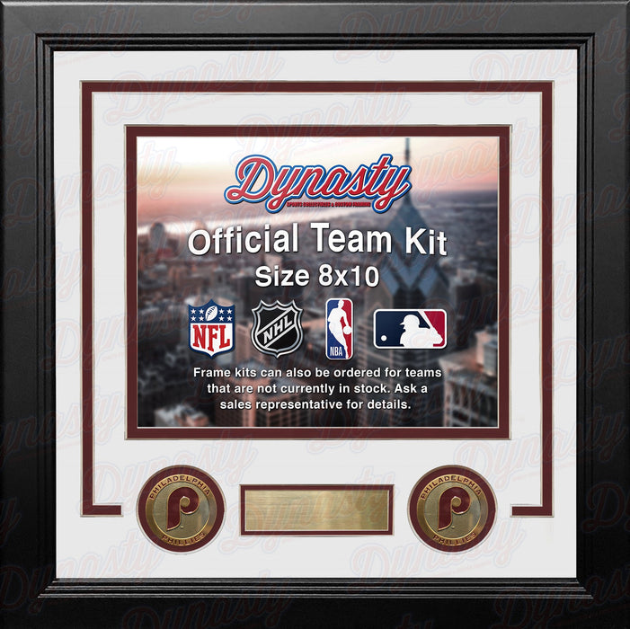 Philadelphia Phillies Throwback Custom MLB Baseball 8x10 Picture Frame Kit (Multiple Colors) - for just $29.99! 
