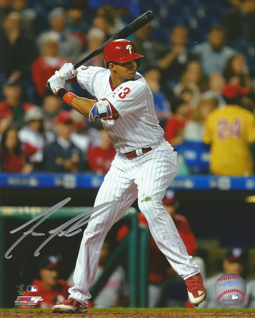 Aaron Altherr At-Bat Autographed Philadelphia Phillies 16" x 20" Baseball Photo - for just $19! 