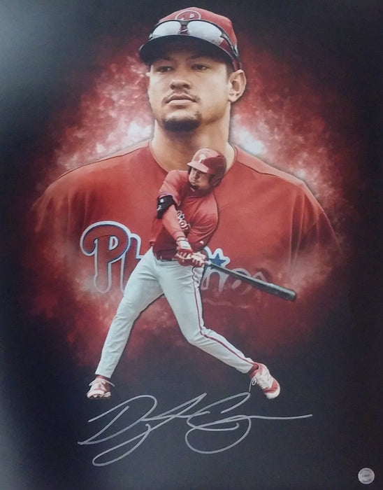 Dylan Cozens Blackout Collage Autographed Philadelphia Phillies 16" x 20" Baseball Photo - for just $15! 
