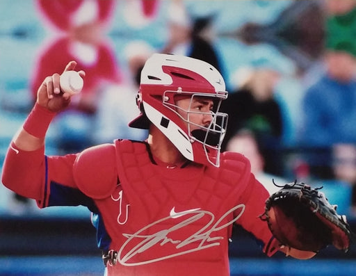 Jorge Alfaro Mask Autographed Philadelphia Phillies 16" x 20" Baseball Photo - for just $9! 