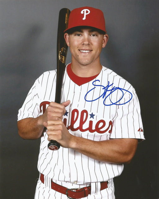 Scott Kingery Studio Pose Autographed Philadelphia Phillies 16" x 20" Baseball Photo - for just $19! 