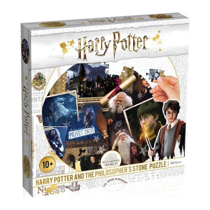 Philosopher’s Stone Harry Potter 500 Piece Round Jigsaw Puzzle Top Trumps - for just $17.99! 