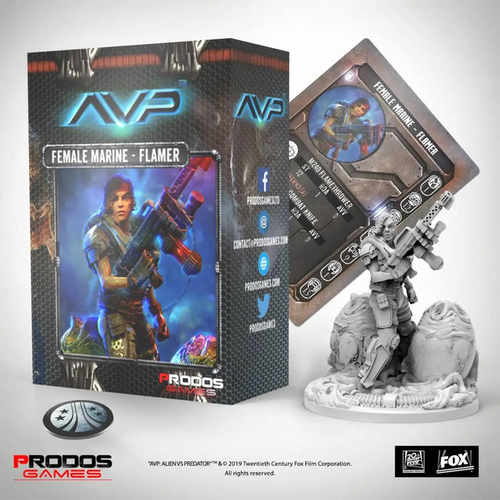 Alien vs Predator (AVP): Female Marine - Flamer - for just $49.99! 