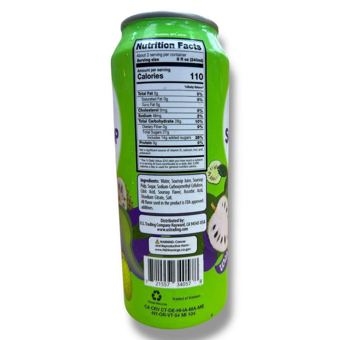 Honey Bee Soursop Juice With Pulp - Refreshing Tropical Drink, 16 Fl Oz - for just $2.99! 