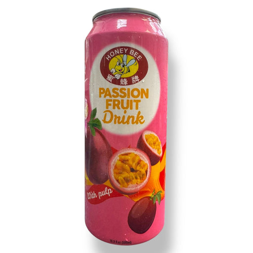 Honey Bee Flavored Beverage: Passion Fruit Drink With Pulp, Refreshing Tropical Flavor - for just $2.99! 