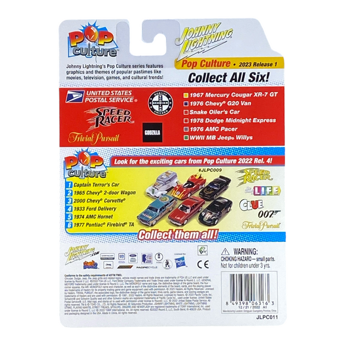 Johnny Lightning WWII MB Jeep Willys - Godzilla Pop Culture - for just $19.99! 