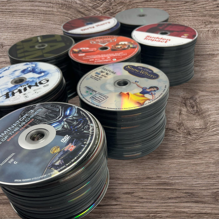 Lot of 500+ Assorted DVDs (No Case or Artwork - Read Description) - for just $101! 