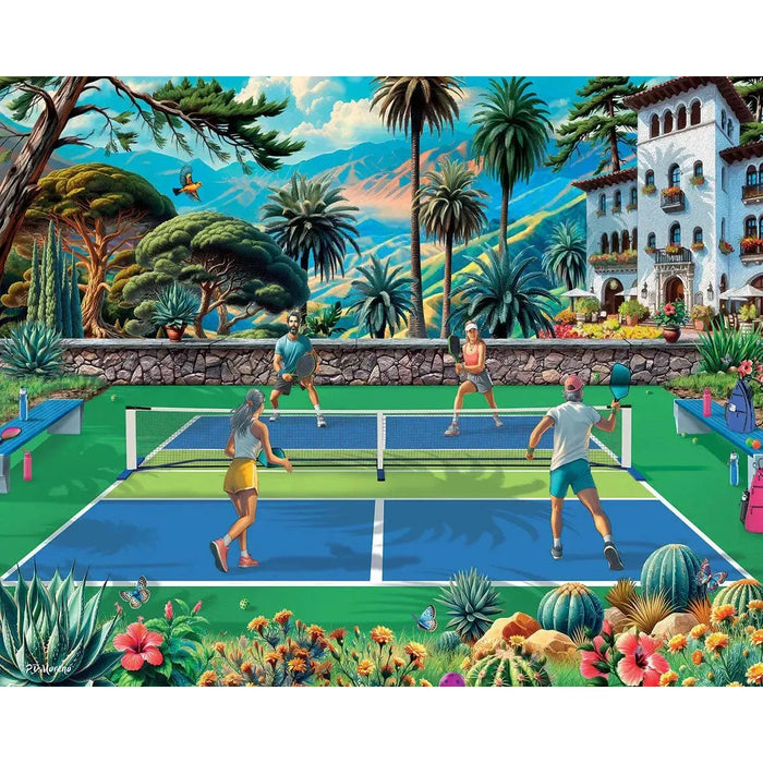 Pickleball Paradise 1000 Piece Jigsaw Puzzle White Mountain - for just $19.99! 