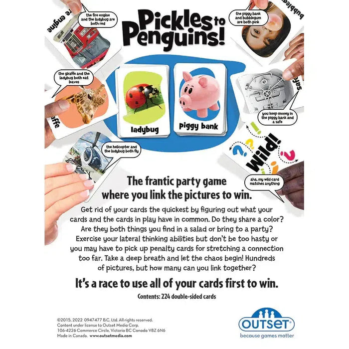 Pickles to Penguins! Card Game Outset - for just $17.99! 