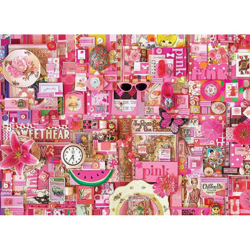 Pink 1000 Piece Jigsaw Puzzle Cobble Hill - for just $19.99! 