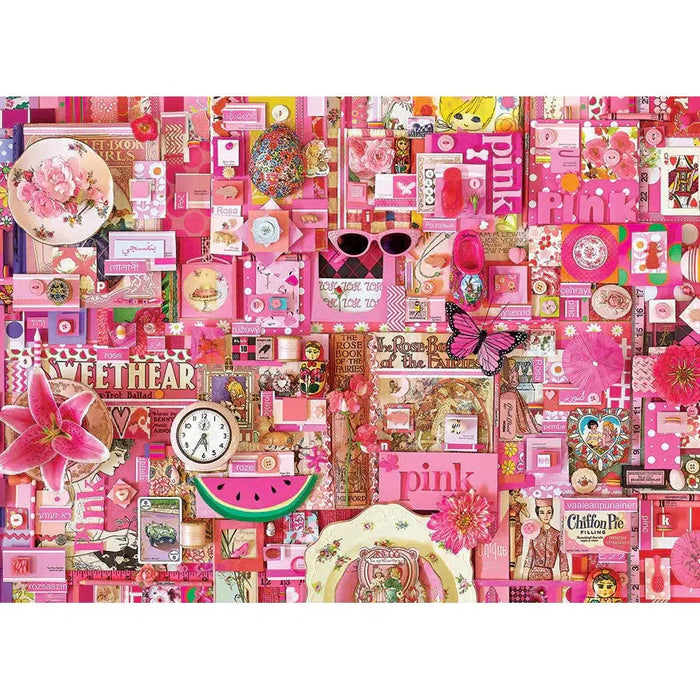 Pink 1000 Piece Jigsaw Puzzle Cobble Hill - for just $19.99! 