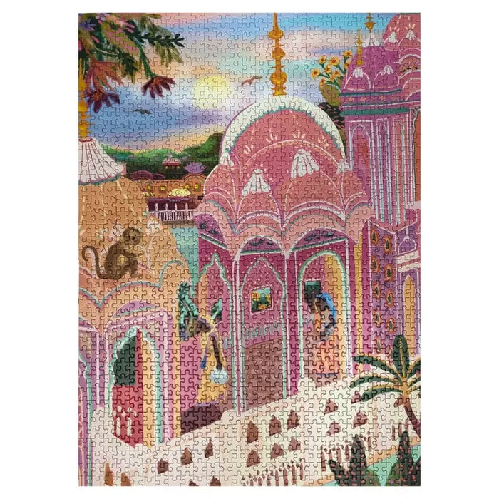 Pink City 1000 Piece Jigsaw Puzzle Puzzledly - for just $24.99! 