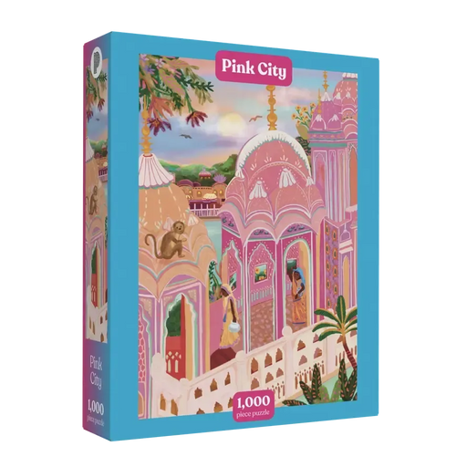 Pink City 1000 Piece Jigsaw Puzzle Puzzledly - for just $24.99! 