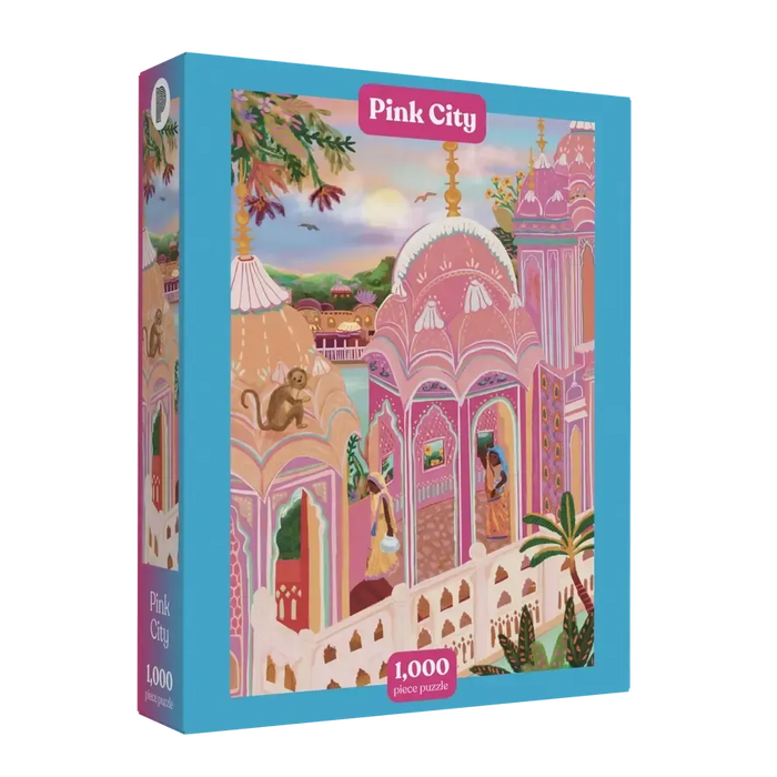Pink City 1000 Piece Jigsaw Puzzle Puzzledly - for just $24.99! 