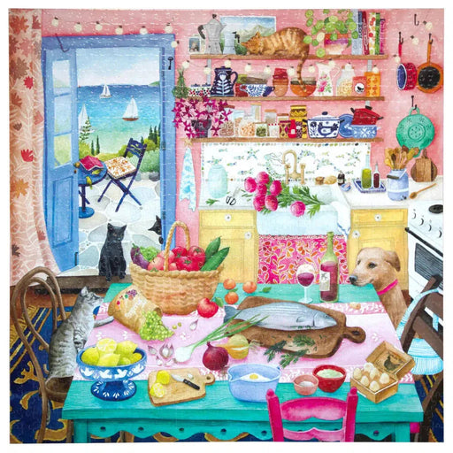 Pink Kitchen 1000 Piece Jigsaw Puzzle eeBoo - for just $26.99! 