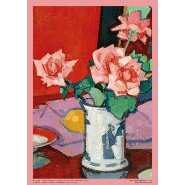 Pink Roses, Chinese Vase by Samuel Peploe 1000 Piece Jigsaw Puzzle Flame Tree - for just $19.99! 