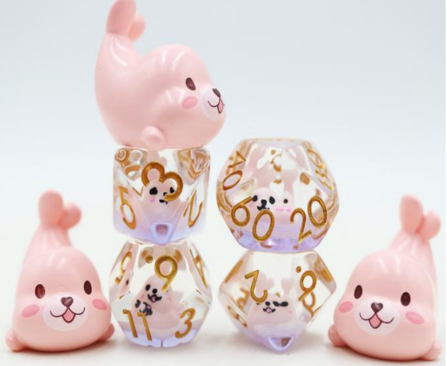 Pink Seal RPG Dice Set - for just $16.99! 