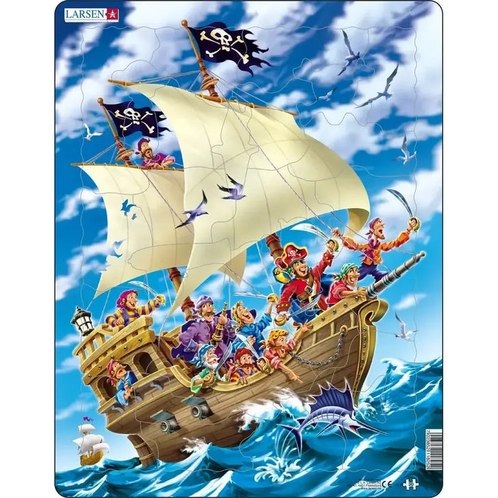 Pirates Celebrating 30 Piece Tray Jigsaw Puzzle Larsen - for just $11.99! 