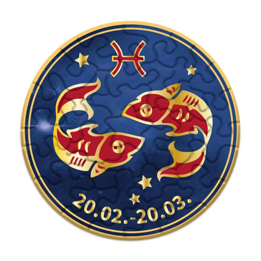 Pisces Zodiac 33 Piece Mini Matchbox Jigsaw Puzzle Curiosi - for just $5.99! 