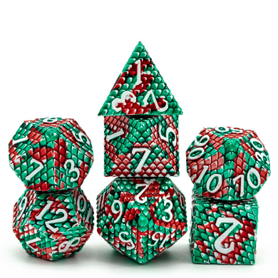 Dragon Scale: Pit Viper - Metal RPG Dice Set - for just $44.99! 
