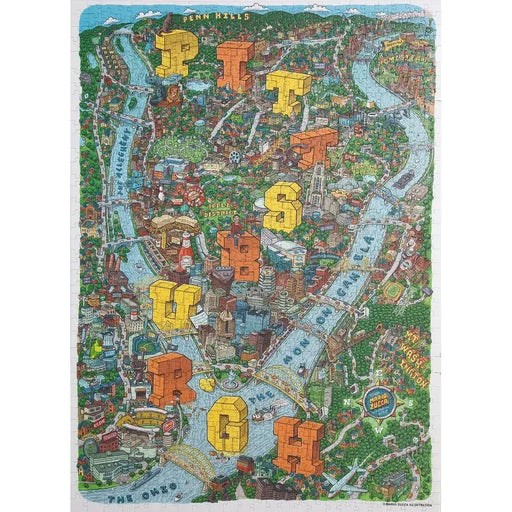Pittsburgh 1000 Piece Jigsaw Puzzle Birdie - for just $32.99! 