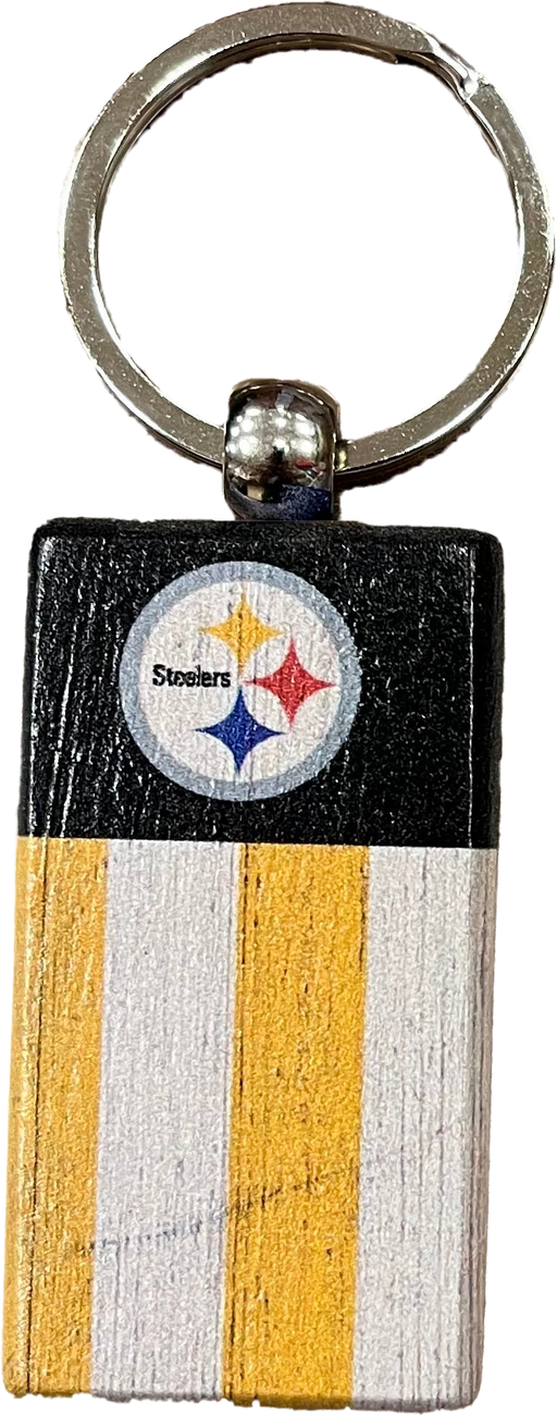 Pittsburgh Steelers Rectangle Flag Keychain - for just $9.99! 